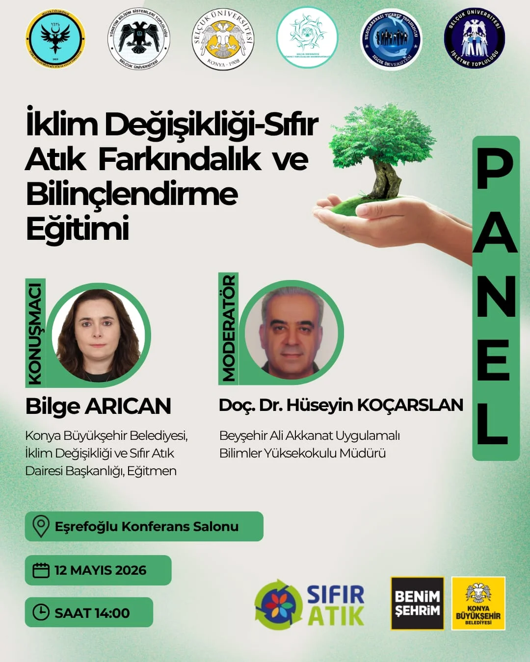 BEYŞEHİR ALİ AKKANAT İŞLETME FAKÜLTESİNDE İKLİM DEĞİŞİKLİĞİ VE SIFIR ATIK FARKINDALIK PANELİ